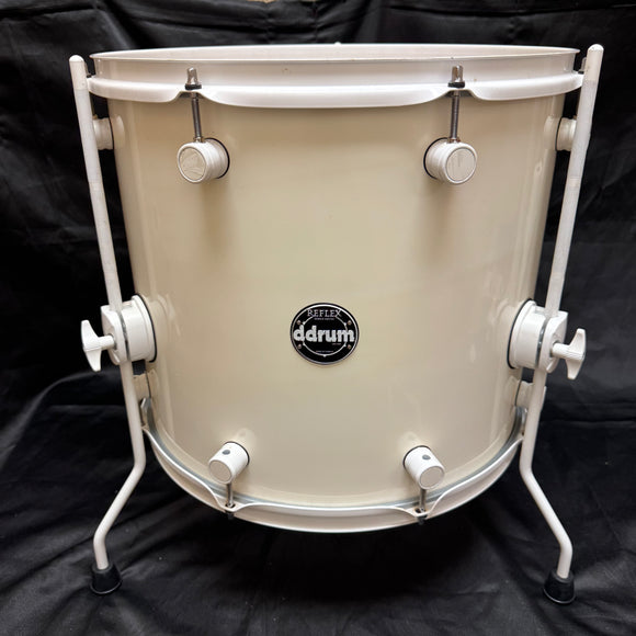 Ddrum Reflex Floor Tom Faded White/White 16x14 Floor Tom