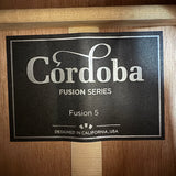 Cordoba Fusion 5 Classical Guitar in Sonata Burst