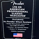 Fender Limited Edition American Professional Classic Telecaster Vintage Blonde w/ Silent System & Gig Bag