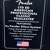 Fender Limited Edition American Professional Classic Telecaster Vintage Blonde w/ Silent System & Gig Bag