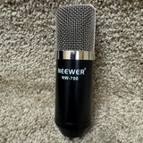 Neewer NW-700 Large Diaphragm Condenser Mic w/ Shock Mount, Cable, & Wind Screen
