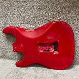 Strat Style Guitar Body HSH Red A