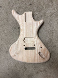 Raw Guitar Body Ash Custom Skinny Body