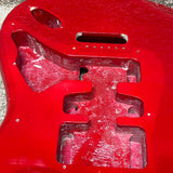 Strat Style Guitar Body HSH Red A