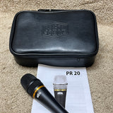 Heil Sound PR-20 Dynamic Mic w/ 3 Colored Grills, Case, & Clip