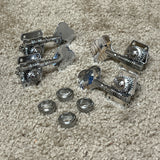 Squier Bass Tuning Machines Tuners Set 4-in-Line Chrome