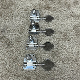Squier Bass Tuning Machines Tuners Set 4-in-Line Chrome