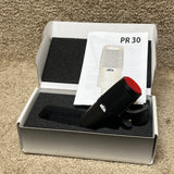 Heil Sound PR-30B Large Diaphragm Condenser Mic Black w/ Clip & Box