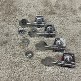 Squier Bass Tuning Machines Tuners Set 4-in-Line Chrome
