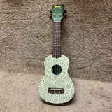 Kala Ukadelic KA-SGPAISLEY Soprano Ukulele Green