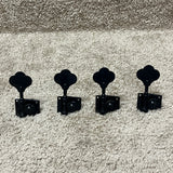 Leo Quan Badass Bass Tuning Machines Tuners Set 4-in-Line Black
