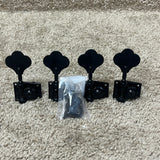 Leo Quan Badass Bass Tuning Machines Tuners Set 4-in-Line Black