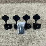 Leo Quan Badass Bass Tuning Machines Tuners Set 4-in-Line Black