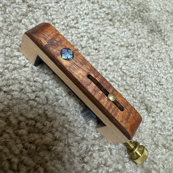 Ron Ewing Dulcimer Capo Double Overlay Pearl