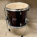 PDP Z5 Series Floor Tom Wine Red 14x12"