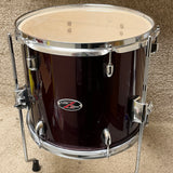 PDP Z5 Series Floor Tom Wine Red 14x12"