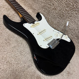 Lyon by Washburn Strat Style Black