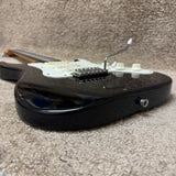 Lyon by Washburn Strat Style Black