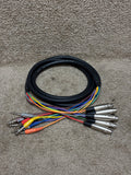 Hosa 8-Channel Balanced Snake 1/4" TRS to XLR Female