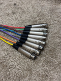 Hosa 8-Channel Balanced Snake 1/4" TRS to XLR Female