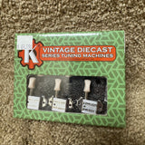 Kluson Vintage Die Cast Tuning Machines 3x3 Oval Button