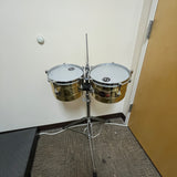 LP Tito Puente Timbalitos Brass LP272-B 9-1/4" & 10-1/4" w/ Stand