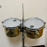 LP Tito Puente Timbalitos Brass LP272-B 9-1/4" & 10-1/4" w/ Stand