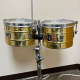 LP Tito Puente Timbalitos Brass LP272-B 9-1/4" & 10-1/4" w/ Stand