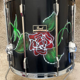Pearl Export Floor Tom Black Wrap Long Lugs 16x16"