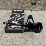 Axe Heaven Kiss Paul Stanley Cracked Mirror Iceman Mini Guitar W/ Stand