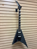 Jackson JS32 Rhoads Satin Gray Left-Handed w/ SKB V Case
