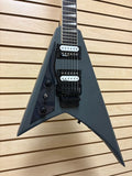 Jackson JS32 Rhoads Satin Gray Left-Handed w/ SKB V Case