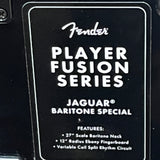 Fender Limited Edition Player Fusion Jaguar Baritone Special Black w/ Gig Bag