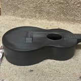 Outdoor Ukulele Electric Tenor Carbon Fiber Polycarbonate Black w/ Strap