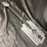 Schecter Diamond Series MGK Machine Gun Kelly Razor Blade Metallic Silver w/ HSC