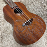Luna UKE TC MAH Concert Ukulele w/ Bag