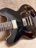 Epiphone Dot EB Semi Hollow Ebony Black 2013 w/ Epiphone HSC