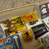 Postal & Olympic Enamel Pins Lot of 21