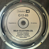 Celestion G12-65 Speaker 15 ohms 12" Made in England