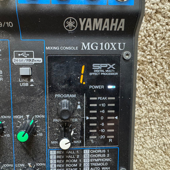 Yamaha MG10XU Mixer w/ Power Supply 10 Channels