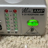 Behringer AMP800 Mini-Amp 4-Channel Headphone Amp w/ Power Supply