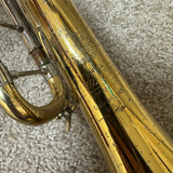 Bach Stradivarius 37 ML Bore Trumpet Brass / Silver w/ Case & Mouthpiece 1970