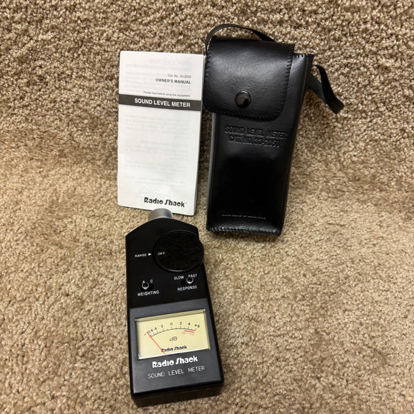 Radio Shack Sound Level Meter 33-2055 w/ Case & Manual
