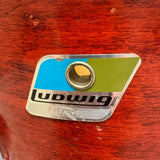 Ludwig 1980s 12x8 Tom Red Stain B/O