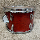 Ludwig 1980s 12x8 Tom Red Stain B/O