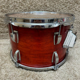 Ludwig 1980s 12x8 Tom Red Stain B/O