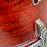 Ludwig 1980s 12x8 Tom Red Stain B/O