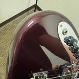 Fender Standard MIM Jazz Bass Midnight Wine Splatter-Guard 2000 Left-Handed