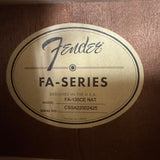 Fender FA-135 Concert Cutaway Electric Natural