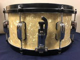 Tama Faded White Marine Pearl 13x6.5" Snare Drum